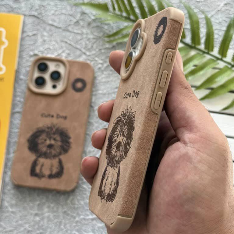 قاب مخملی سگ کیوت آیفون Iphone